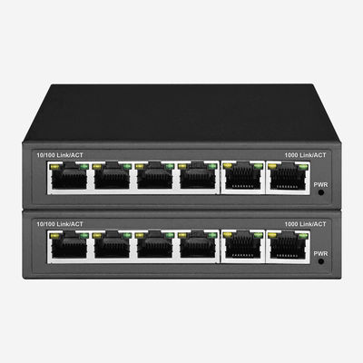 Steel Shell Gigabit Easy Smart Switch With 6 Gigabit RJ45 Auto Sensing Ports