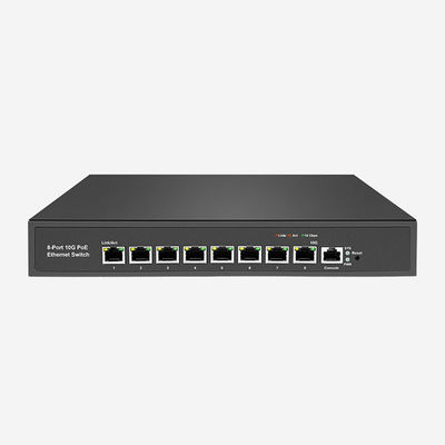 8 RJ45 PoE Ports 10gb Layer 3 Switch Redundancy QoS And PoE Support Included