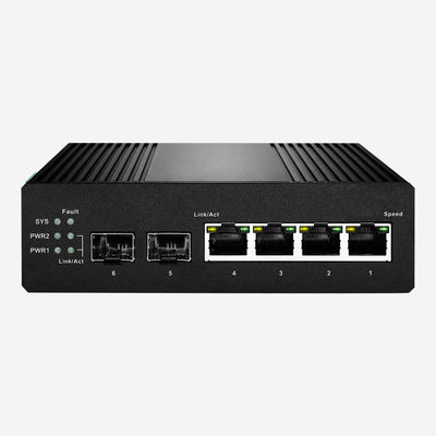 4 PoE Ports 2 SFP Industrial Managed Switch PoE Powered Switch 130W