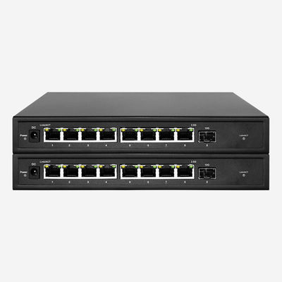 150W Unmanaged 2.5 Gigabit Switch 1 10G SFP 8 2.5G Auto Sensing RJ45 Ports