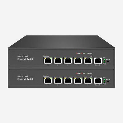 ACL / QoS / VLAN 지원 10GB 스위치 5 100M/1000M/2.5G/5G/10Gbps RJ45 포트