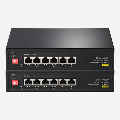 DIP 스위치 6 포트 기가비트 관리되지 않은 스위치 12Gbps 스위칭 용량 B2B 검색 필요에 이상적입니다