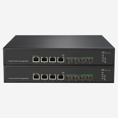 강력한 4 RJ45 10G 이더넷 스위치 덤보 프레임 지원 및 160Gbps 스위칭 용량